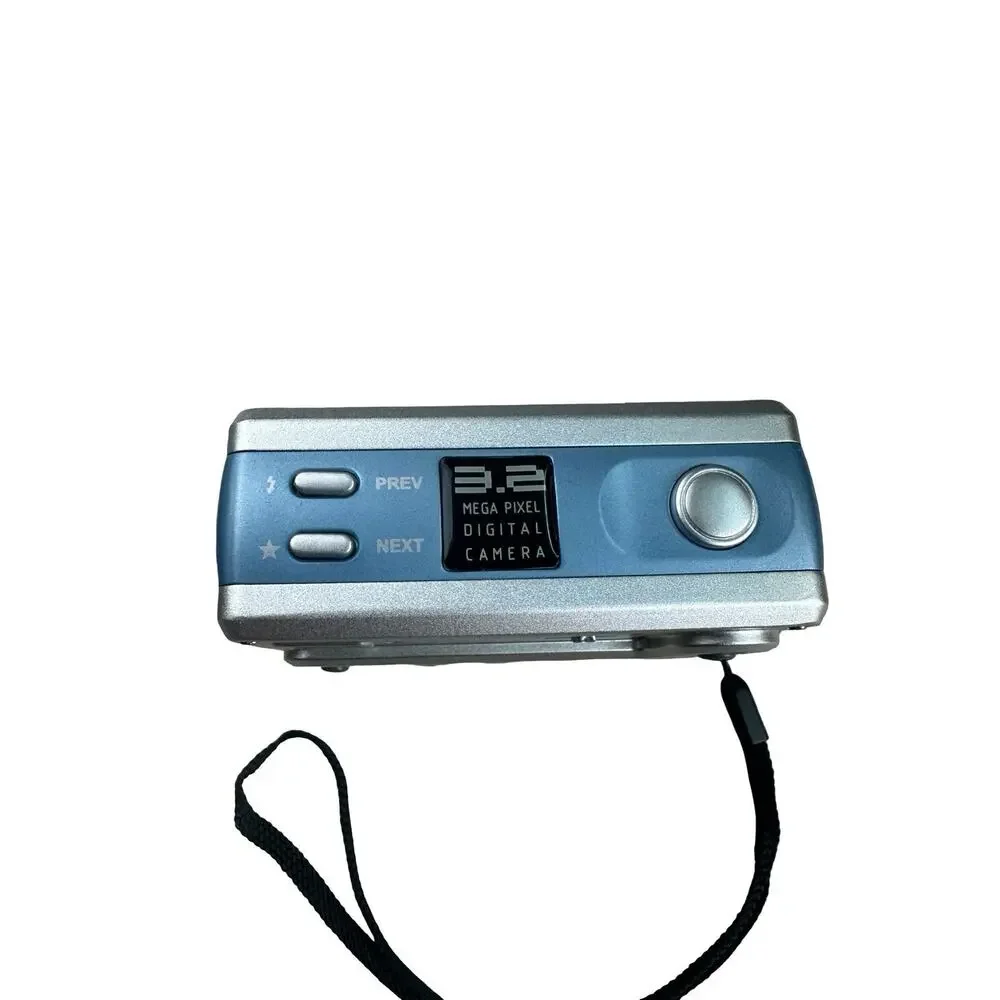 Polaroid Digital Camera PDC 3070 3.2MP Silver Tested Working AAA Battery Type